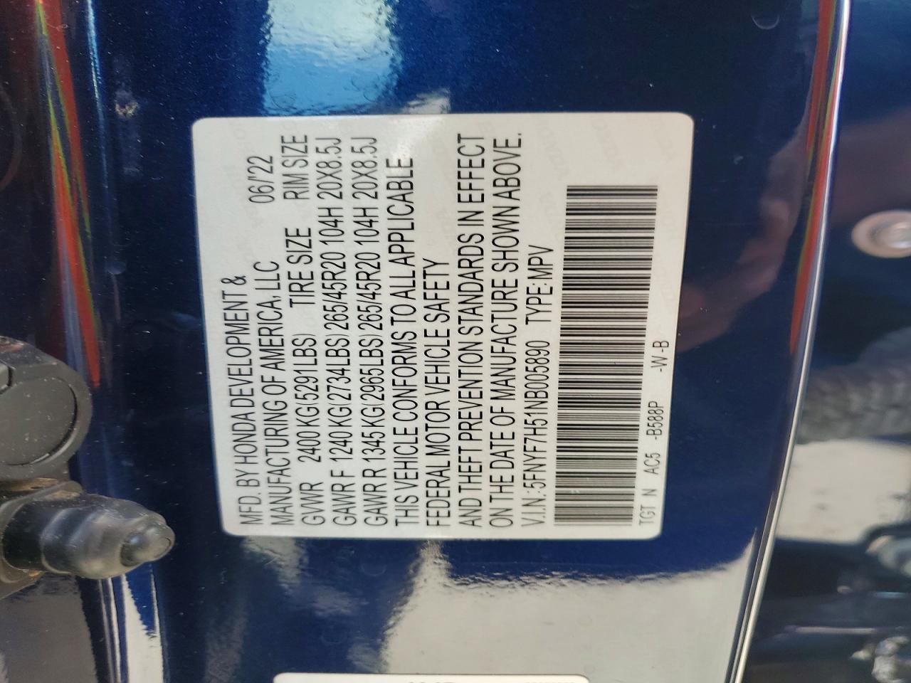 2022 HONDA Passport