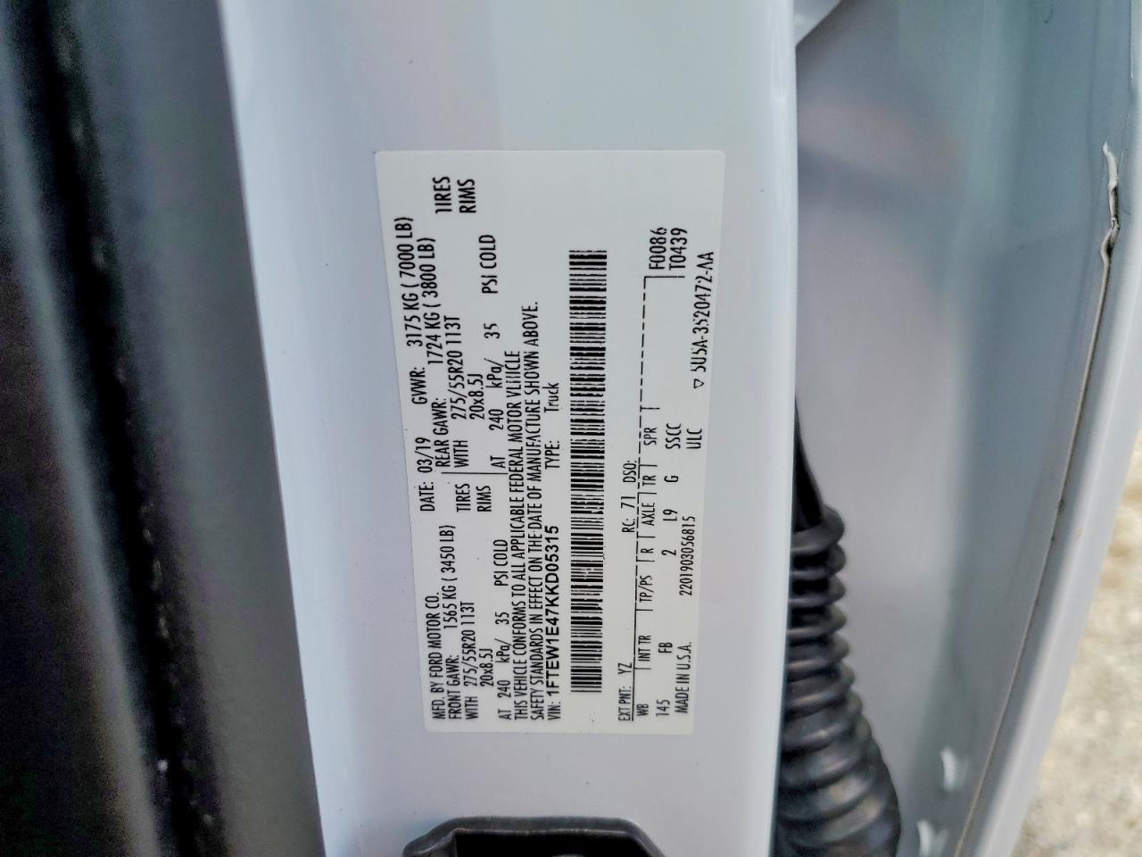 2019 FORD F-150 Lightning