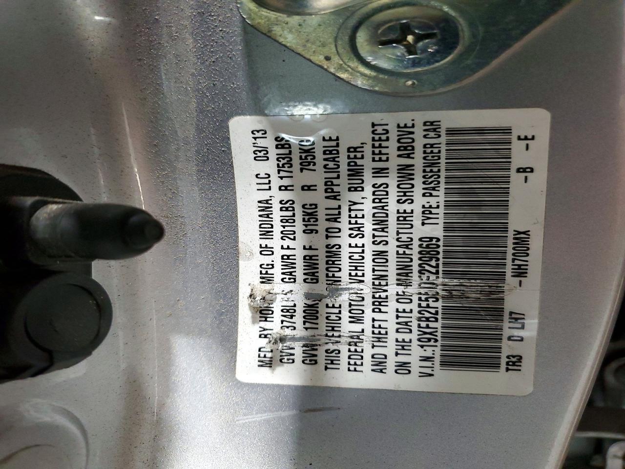 2013 HONDA CIVIC