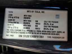 2025 TESLA MODEL 3