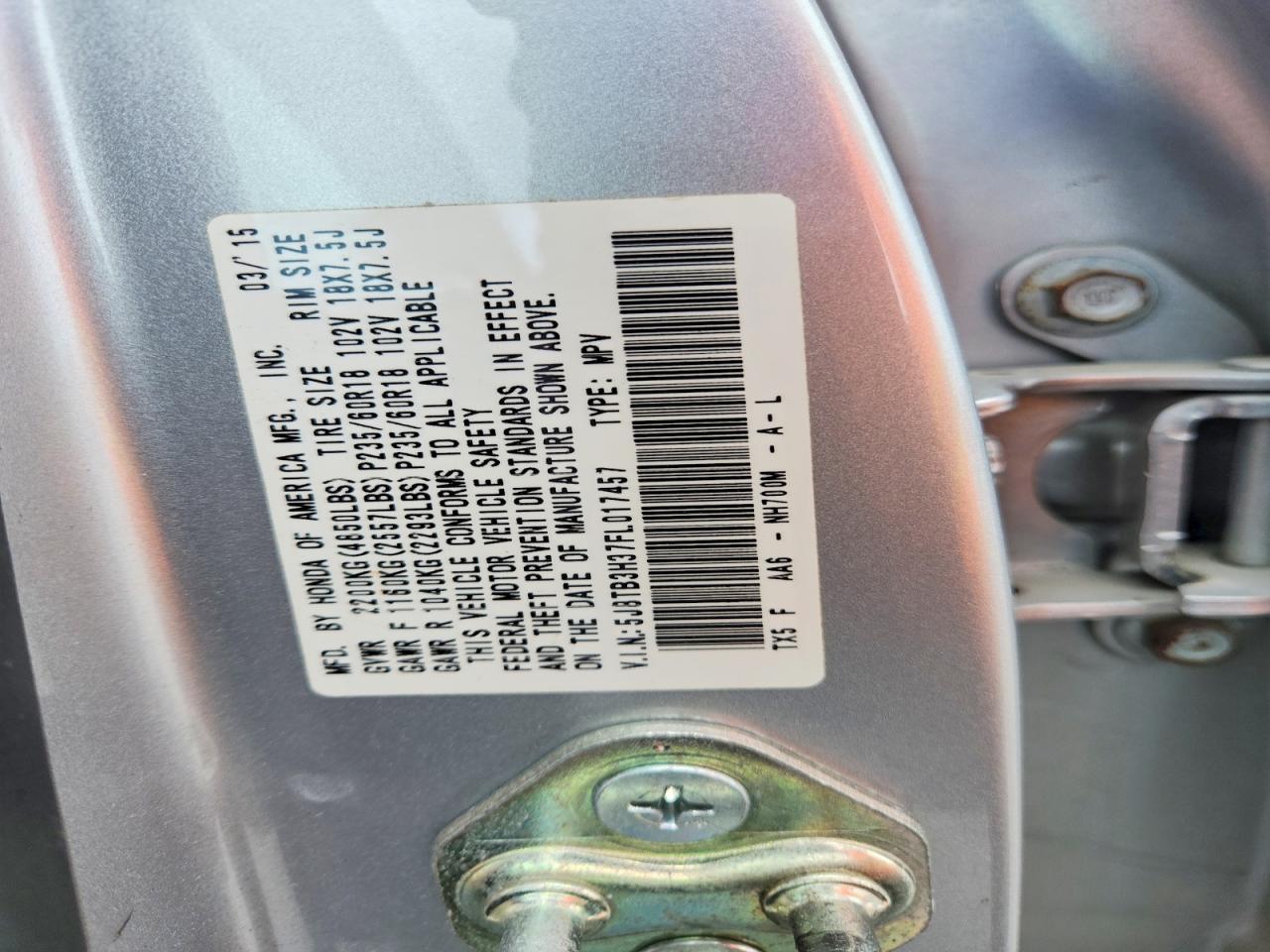 2015 ACURA RDX