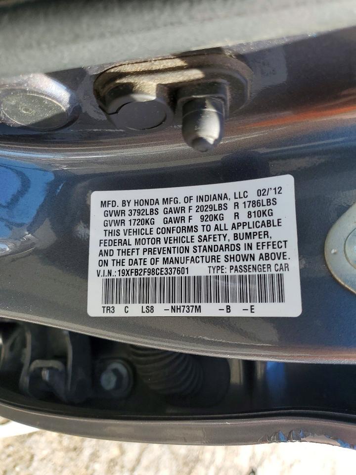 2012 HONDA CIVIC
