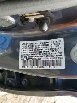 2012 HONDA CIVIC