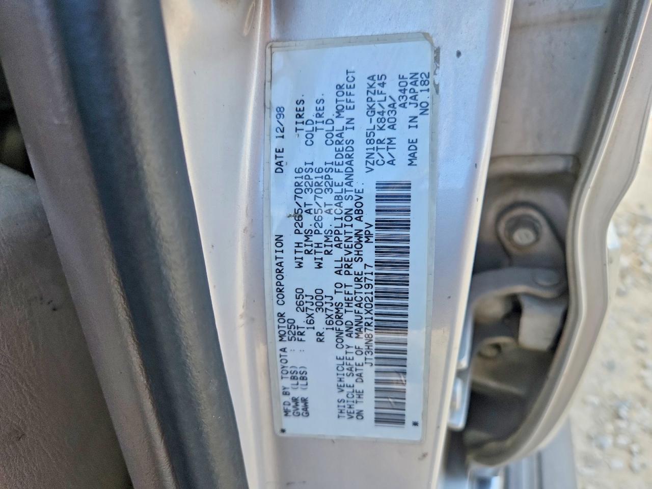 1999 TOYOTA 4Runner