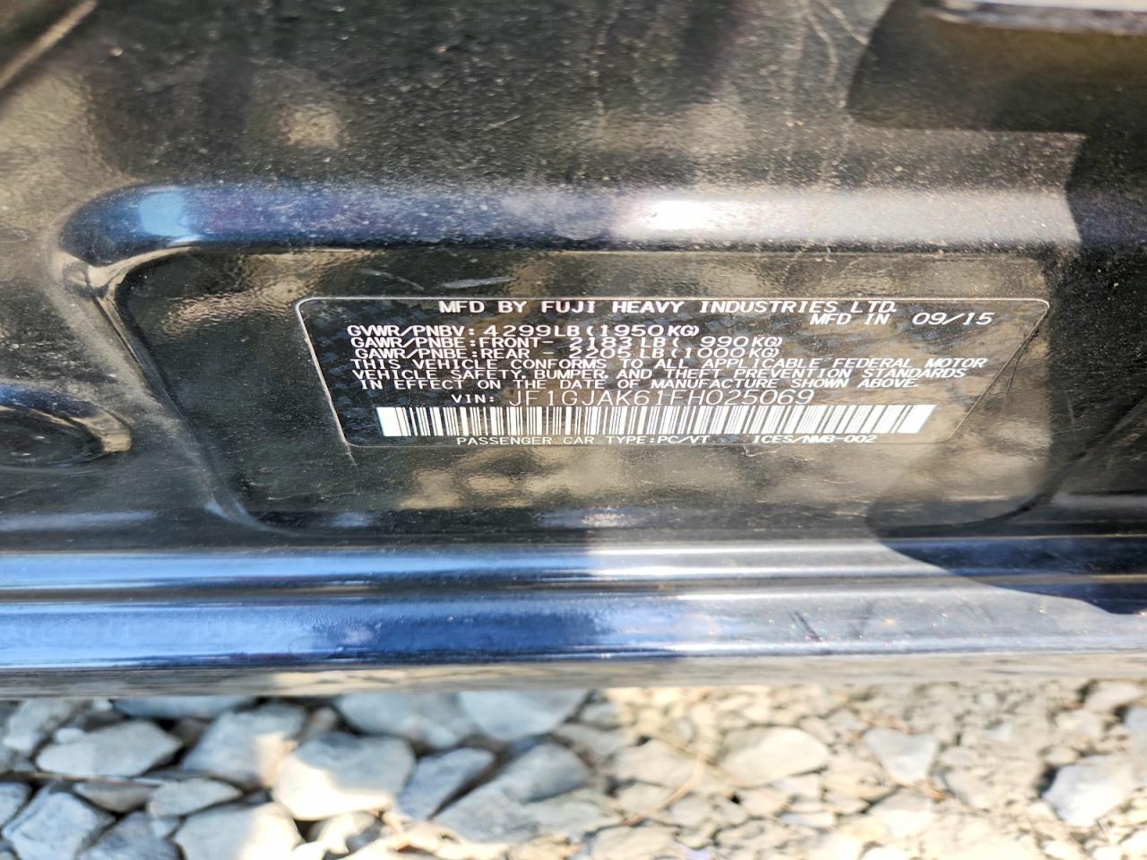 2015 SUBARU IMPREZA