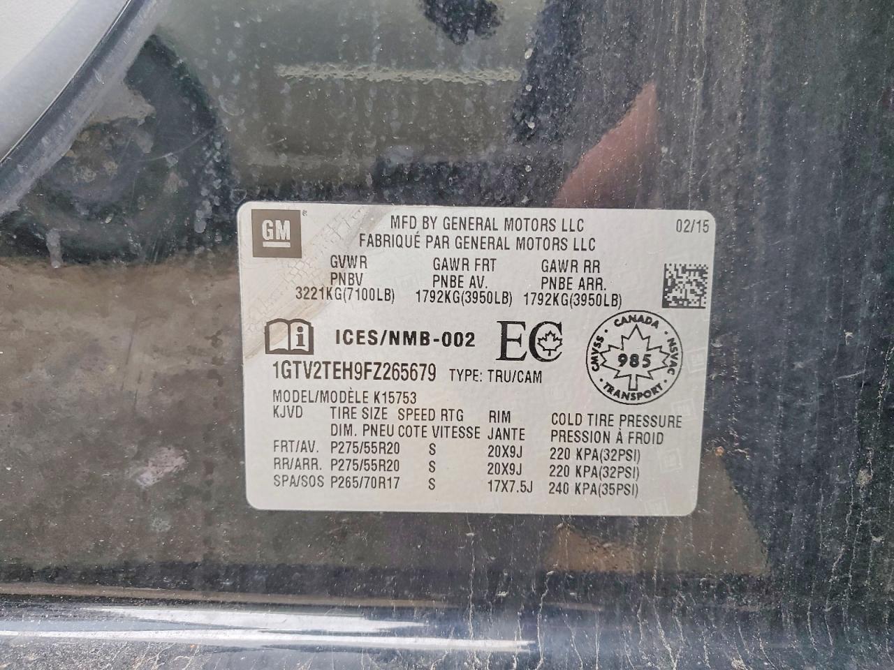 2015 GMC Sierra