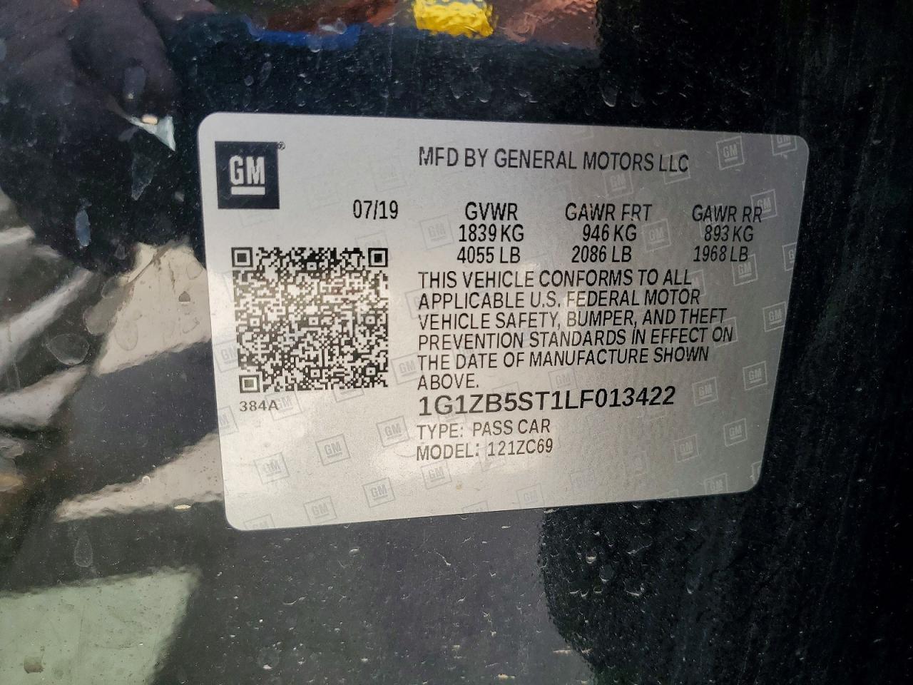2020 CHEVROLET MALIBU