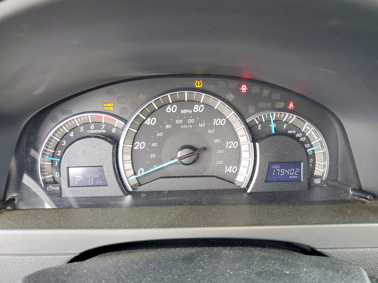 2012 TOYOTA CAMRY