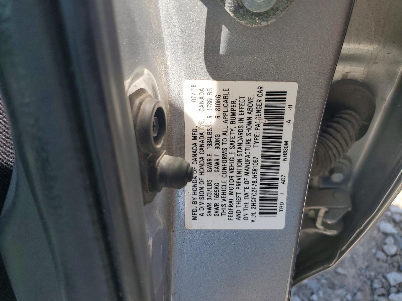 2018 HONDA CIVIC