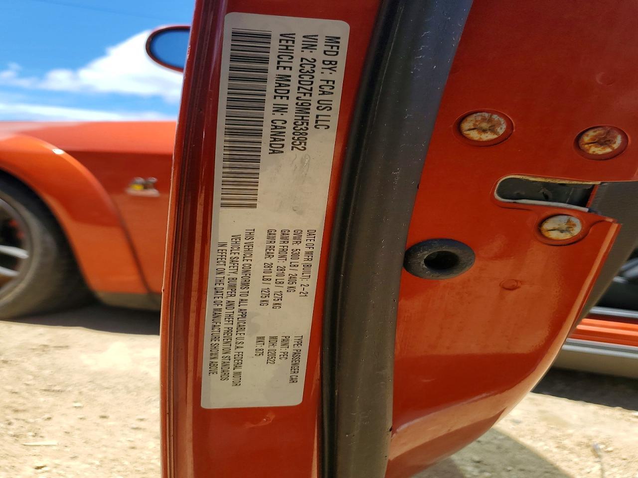 2021 DODGE Challenger