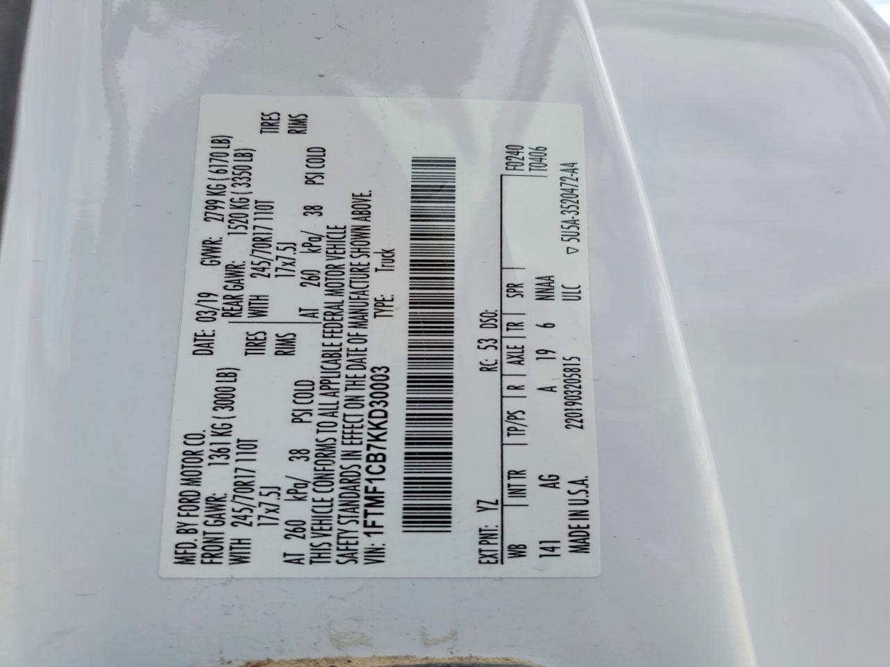 2019 FORD F-150 Lightning