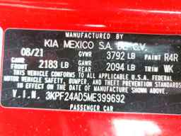 2021 KIA FORTE