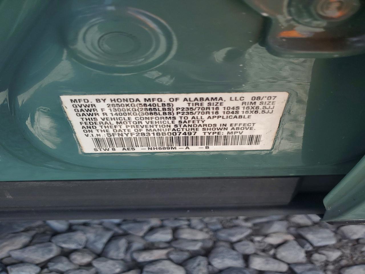 2008 HONDA PILOT