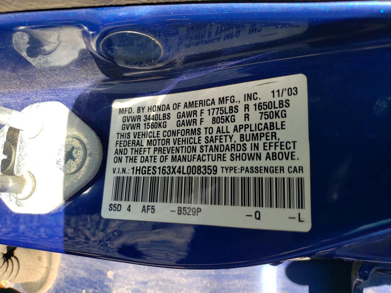 2004 HONDA CIVIC