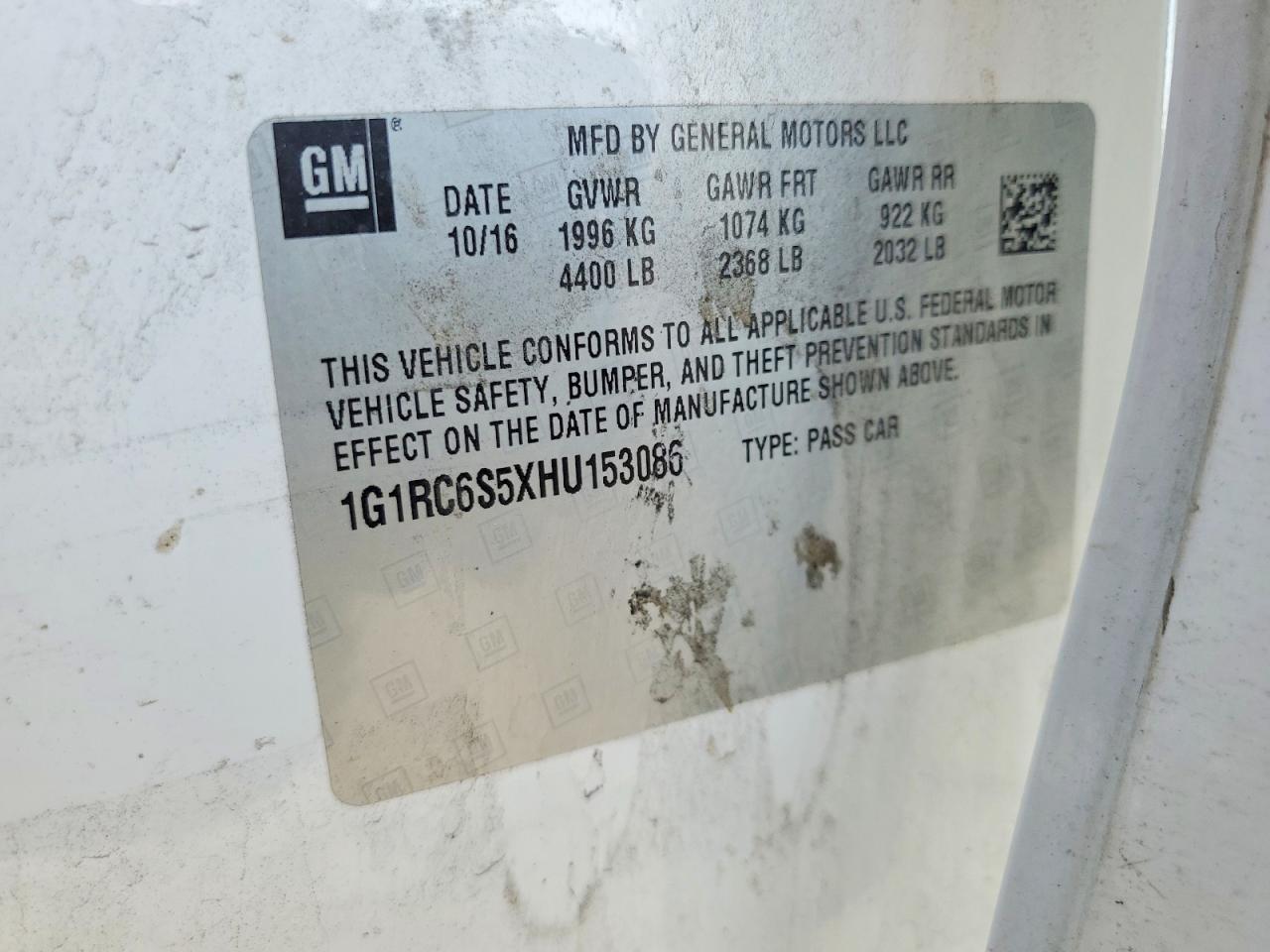2017 CHEVROLET VOLT