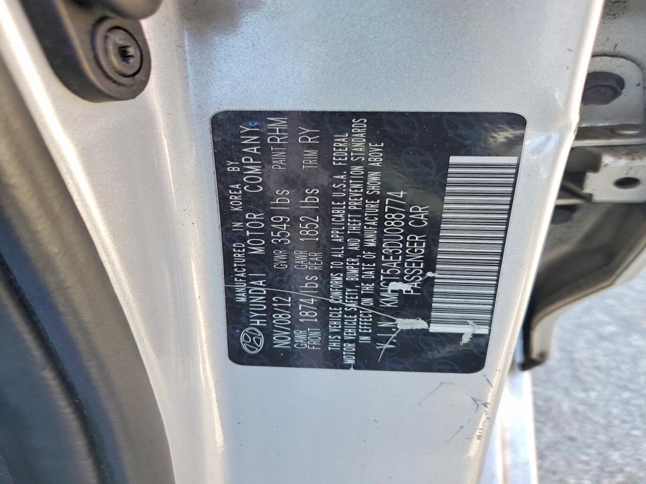 2013 HYUNDAI ACCENT