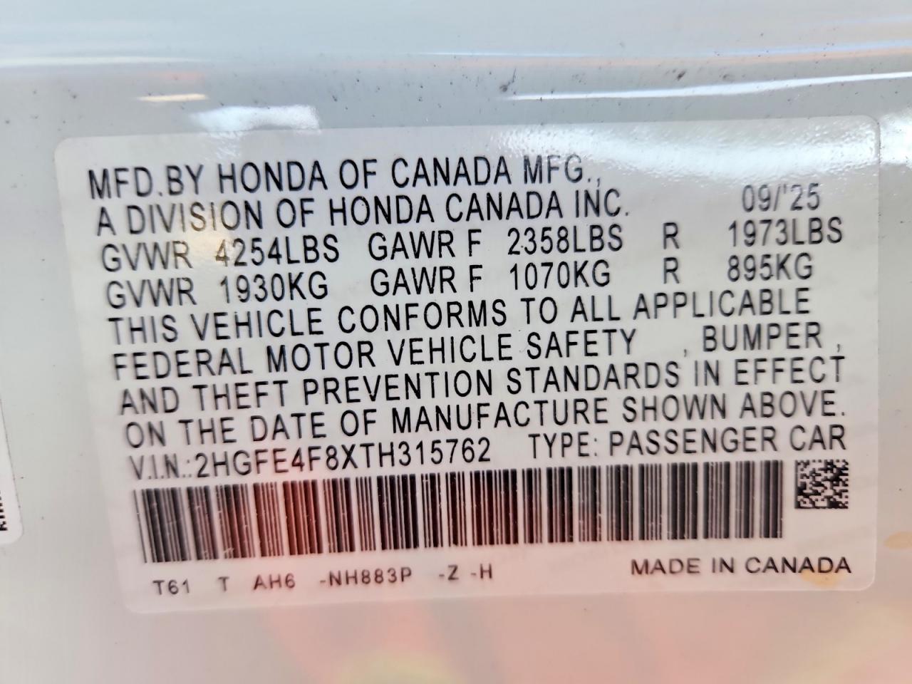 2026 HONDA CIVIC