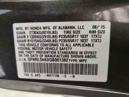 2016 HONDA ODYSSEY
