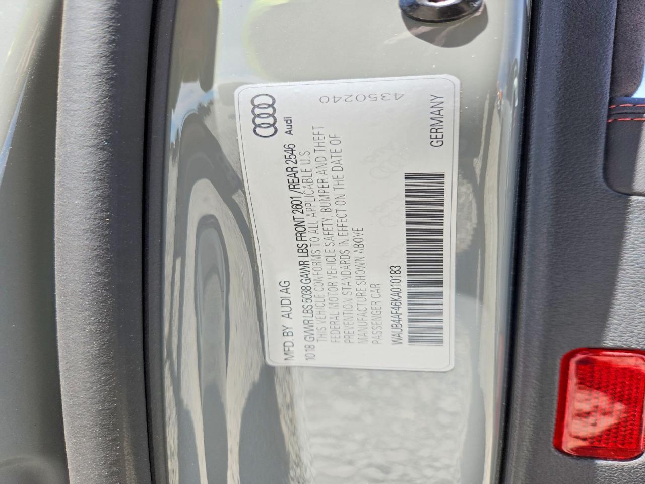 2019 AUDI S4