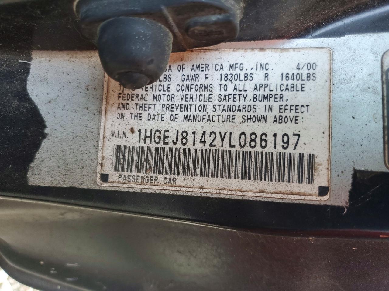 2000 HONDA CIVIC