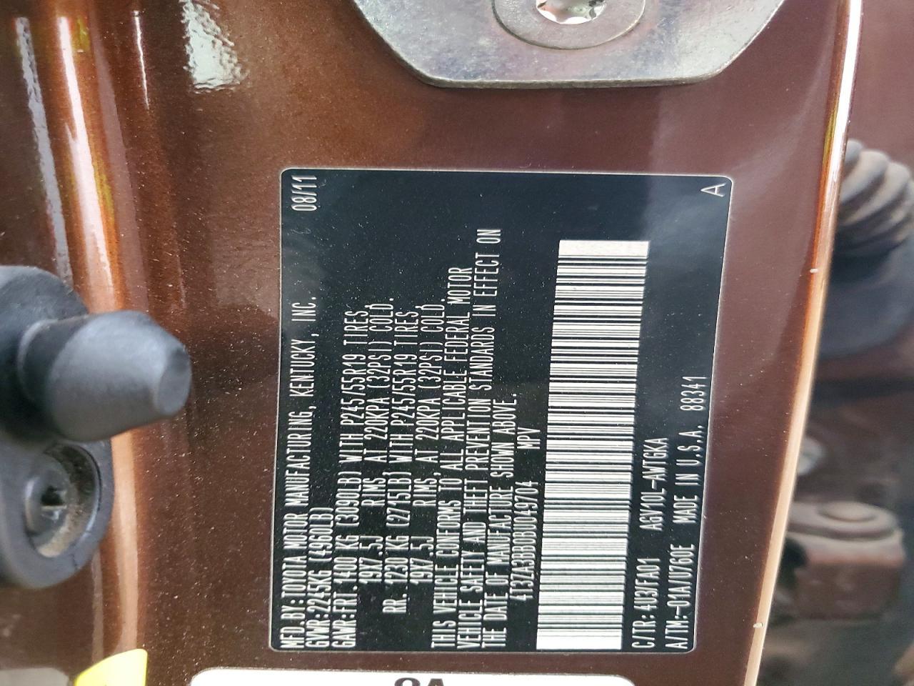 2011 TOYOTA VENZA