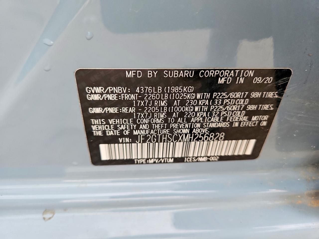 2021 SUBARU All Models