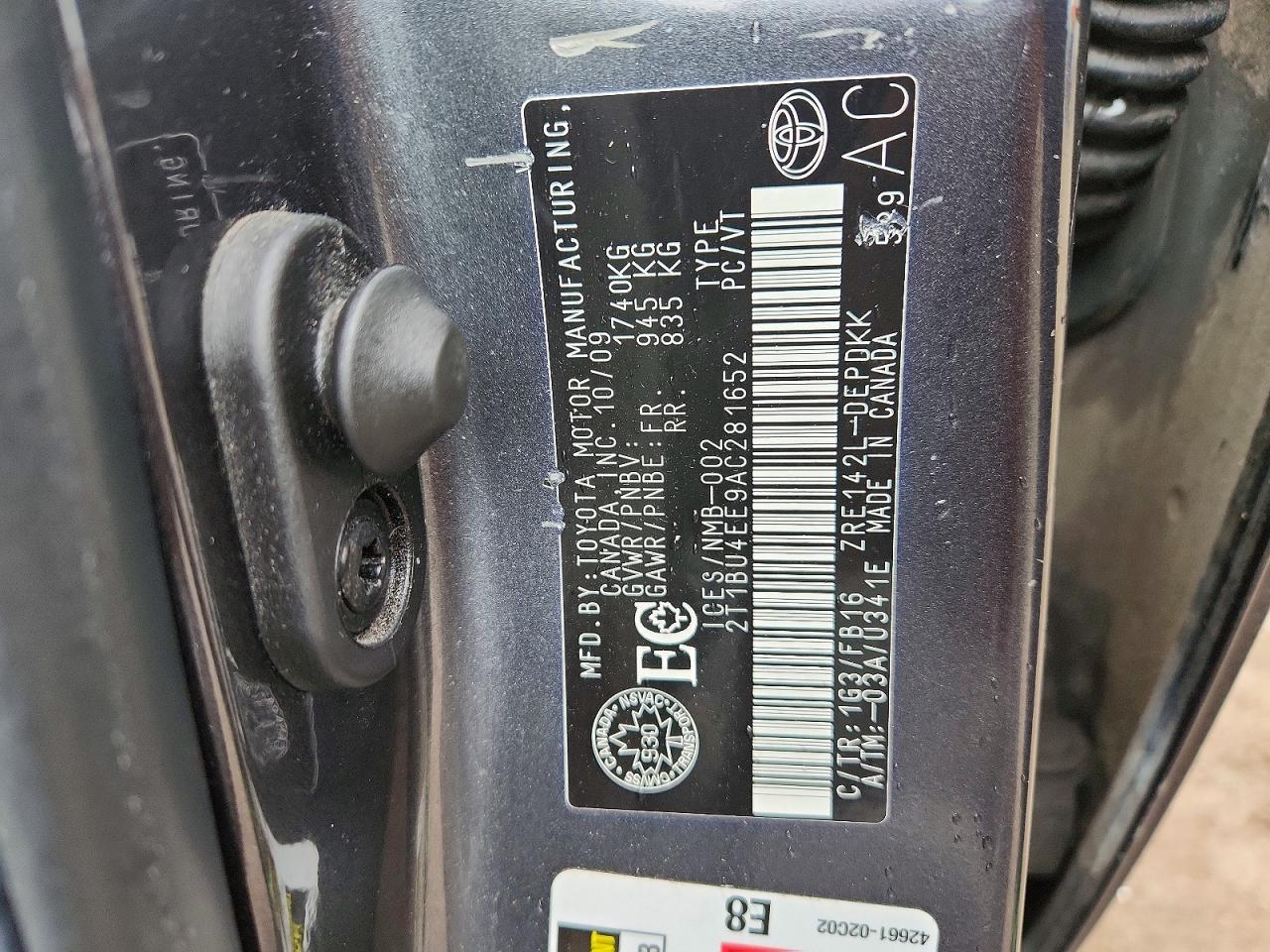 2010 TOYOTA COROLLA
