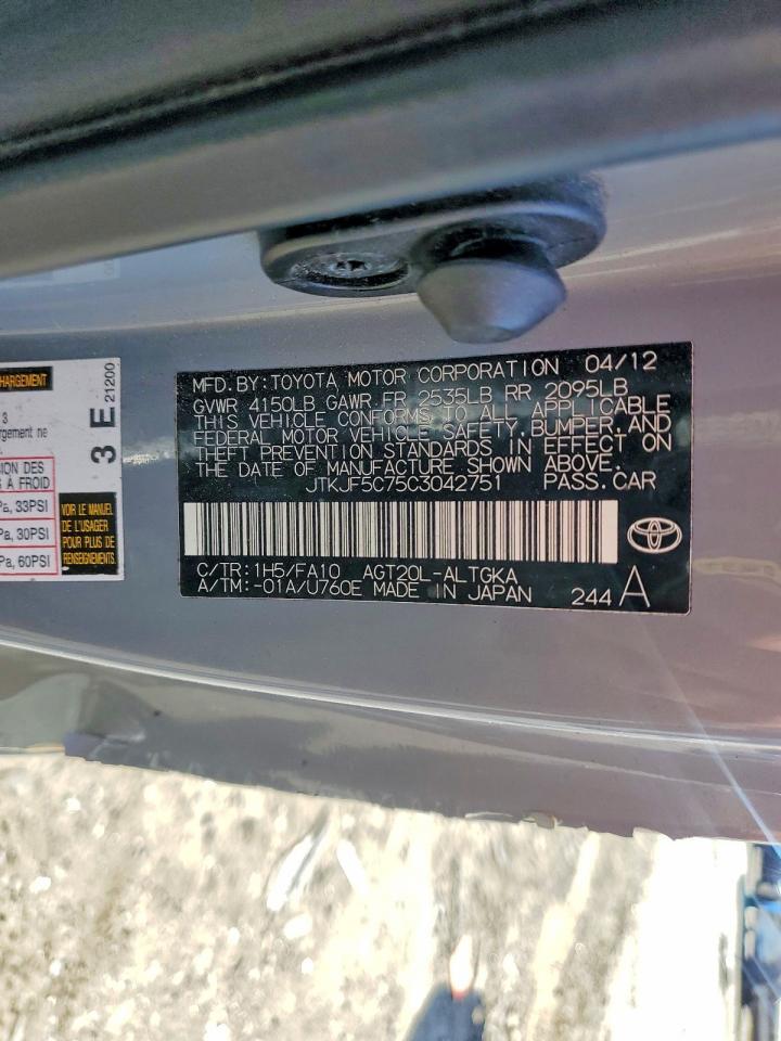2012 SCION TC