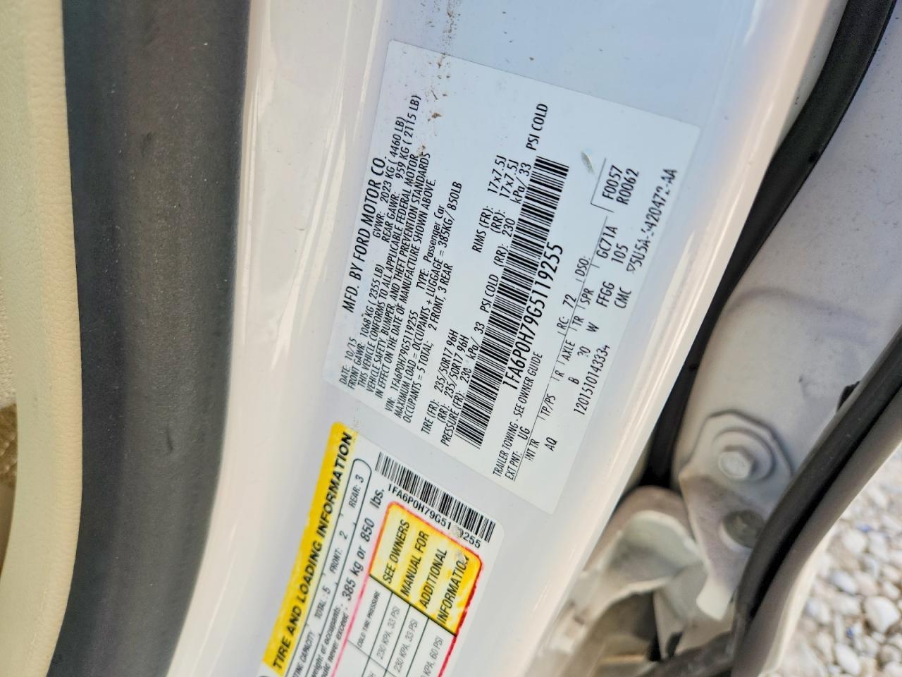2016 FORD FUSION