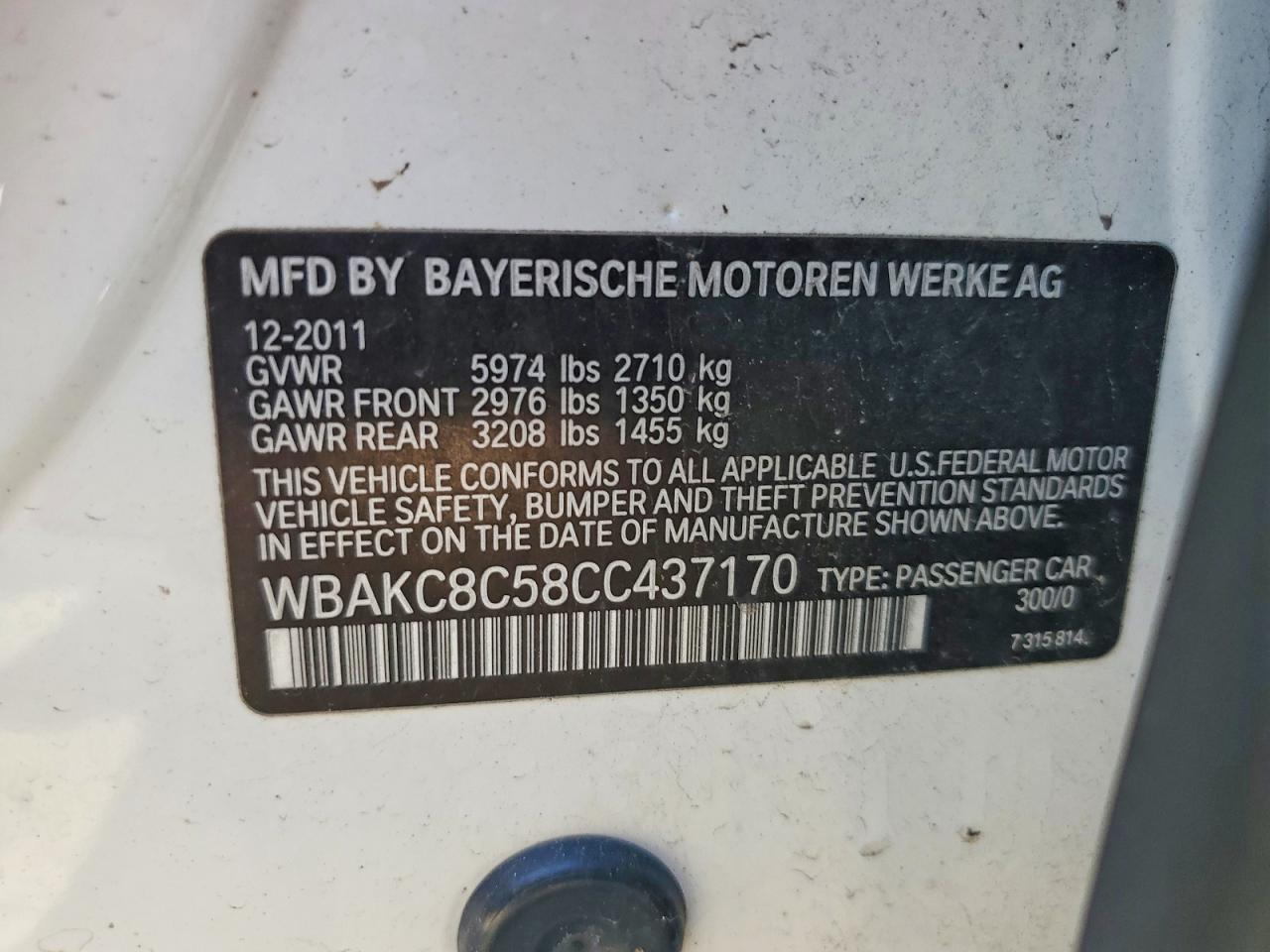 2012 BMW 7 series
