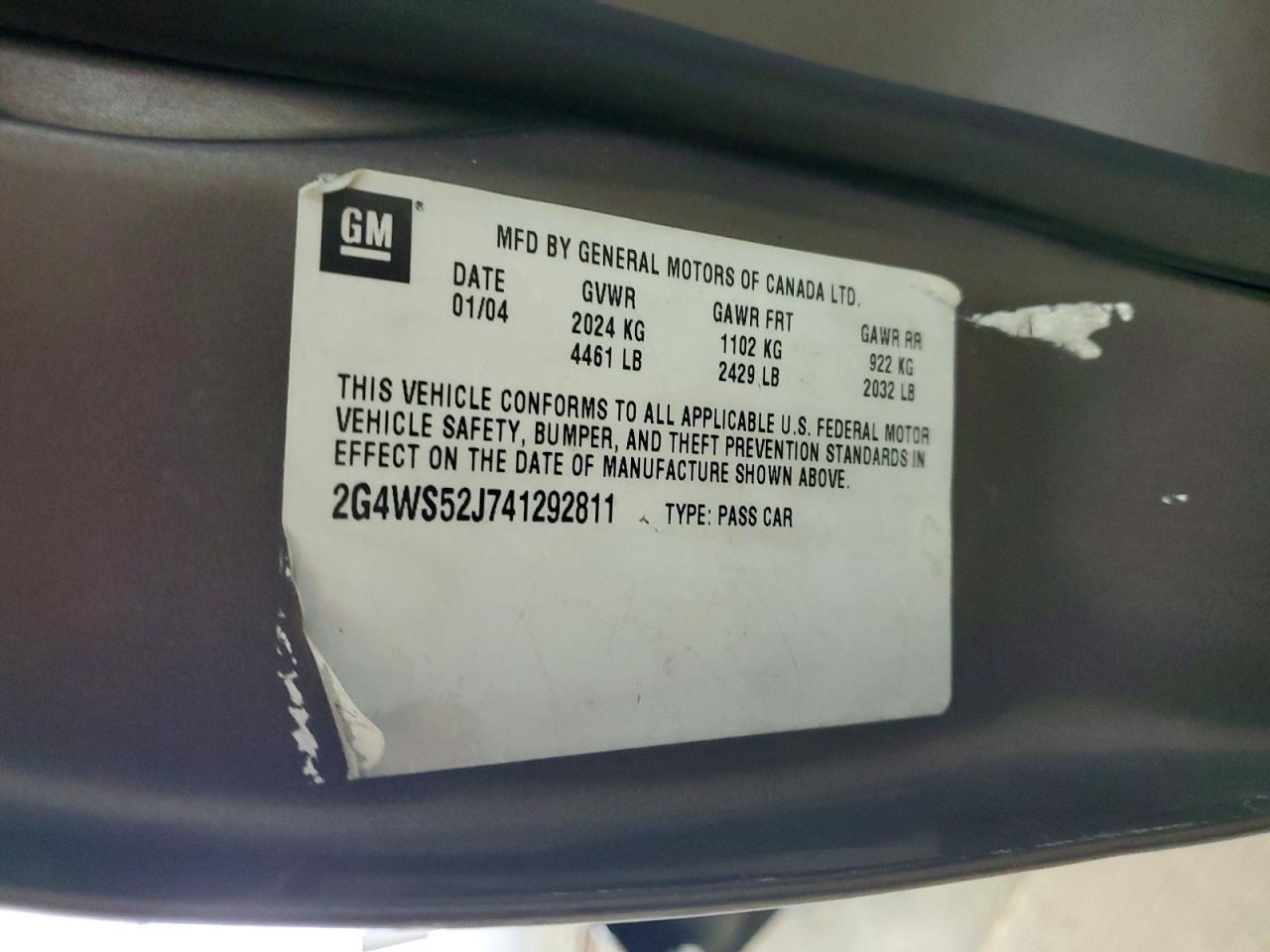 2004 BUICK Century