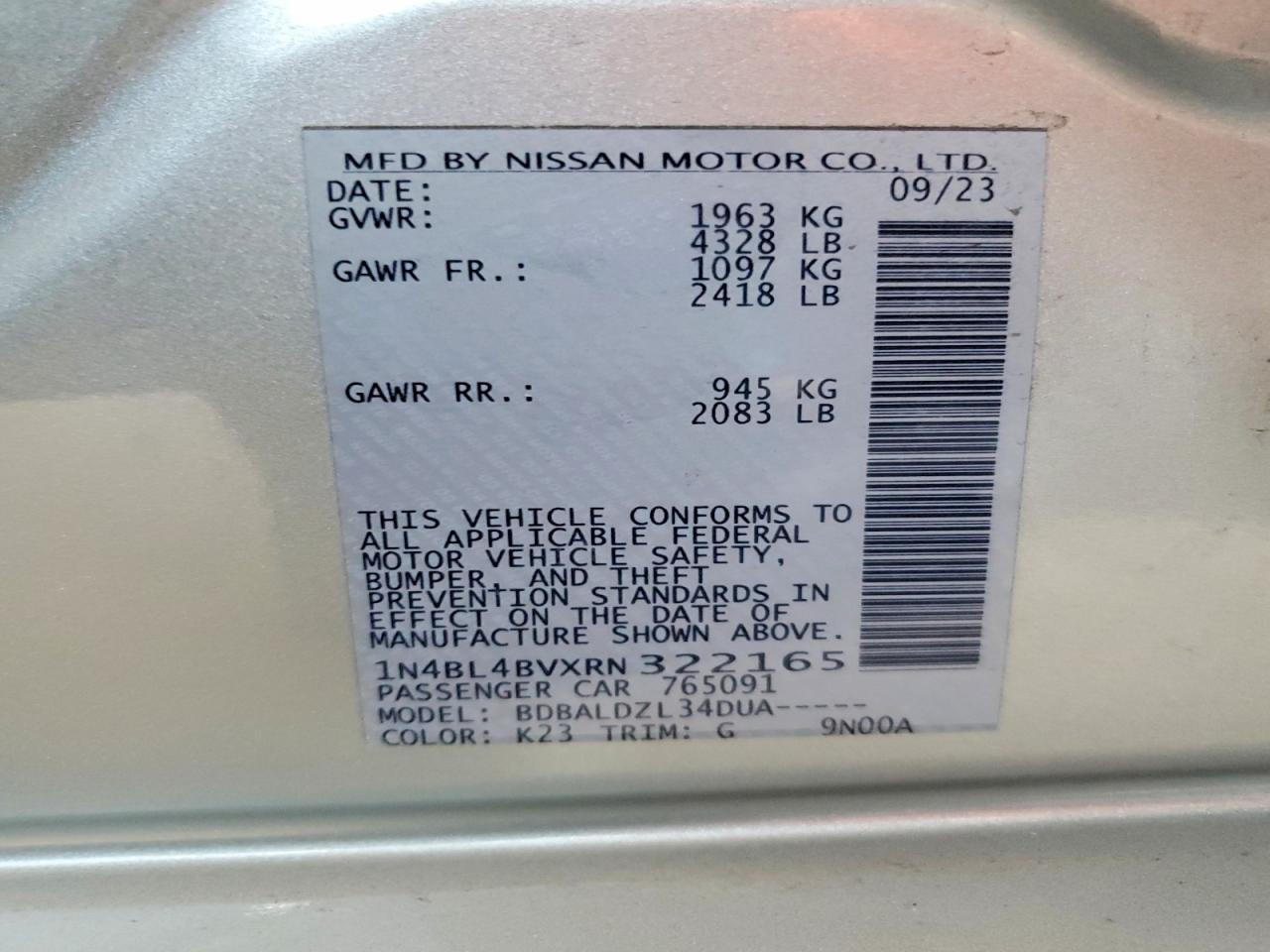 2024 NISSAN ALTIMA