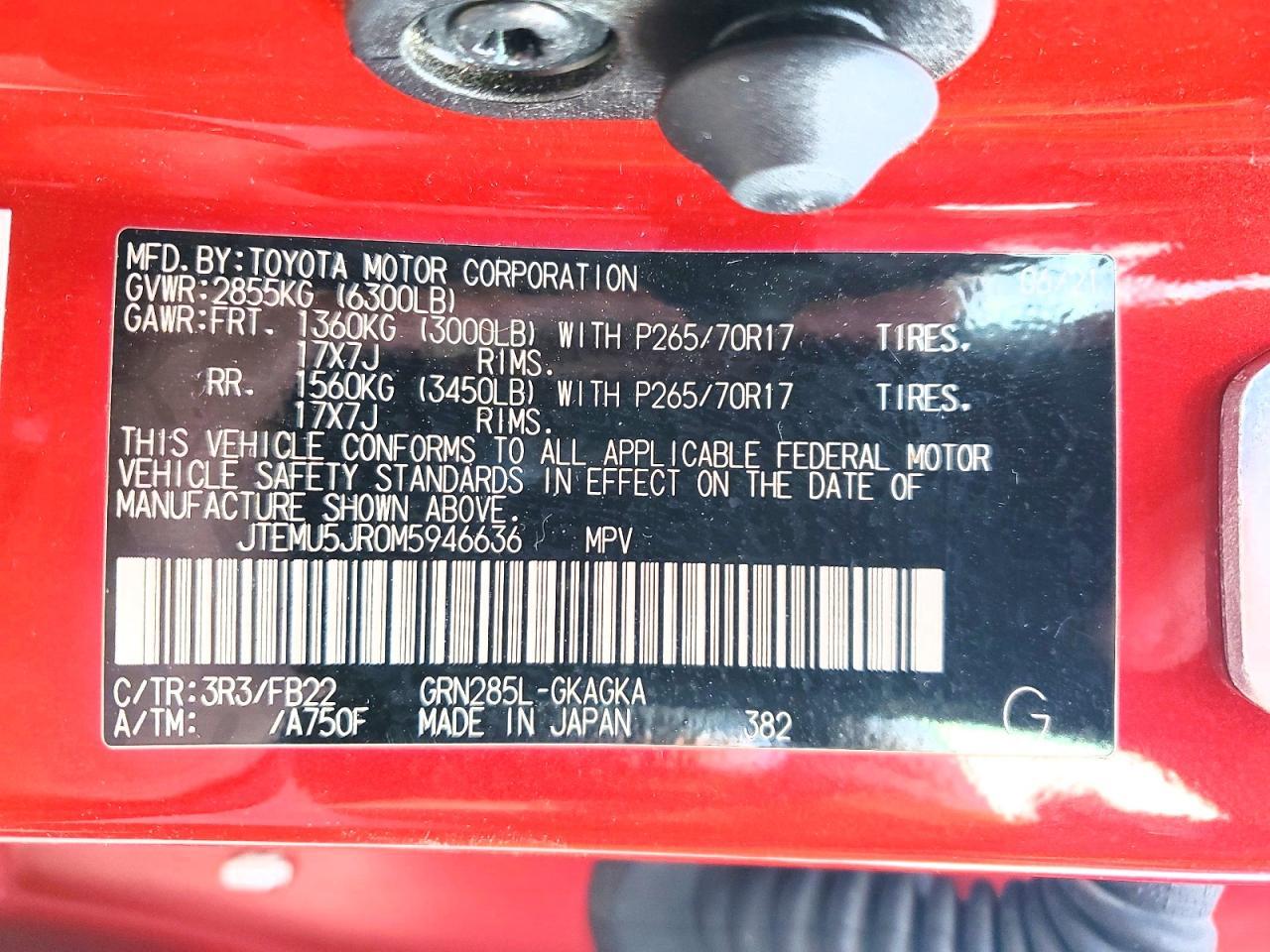 2021 TOYOTA 4Runner