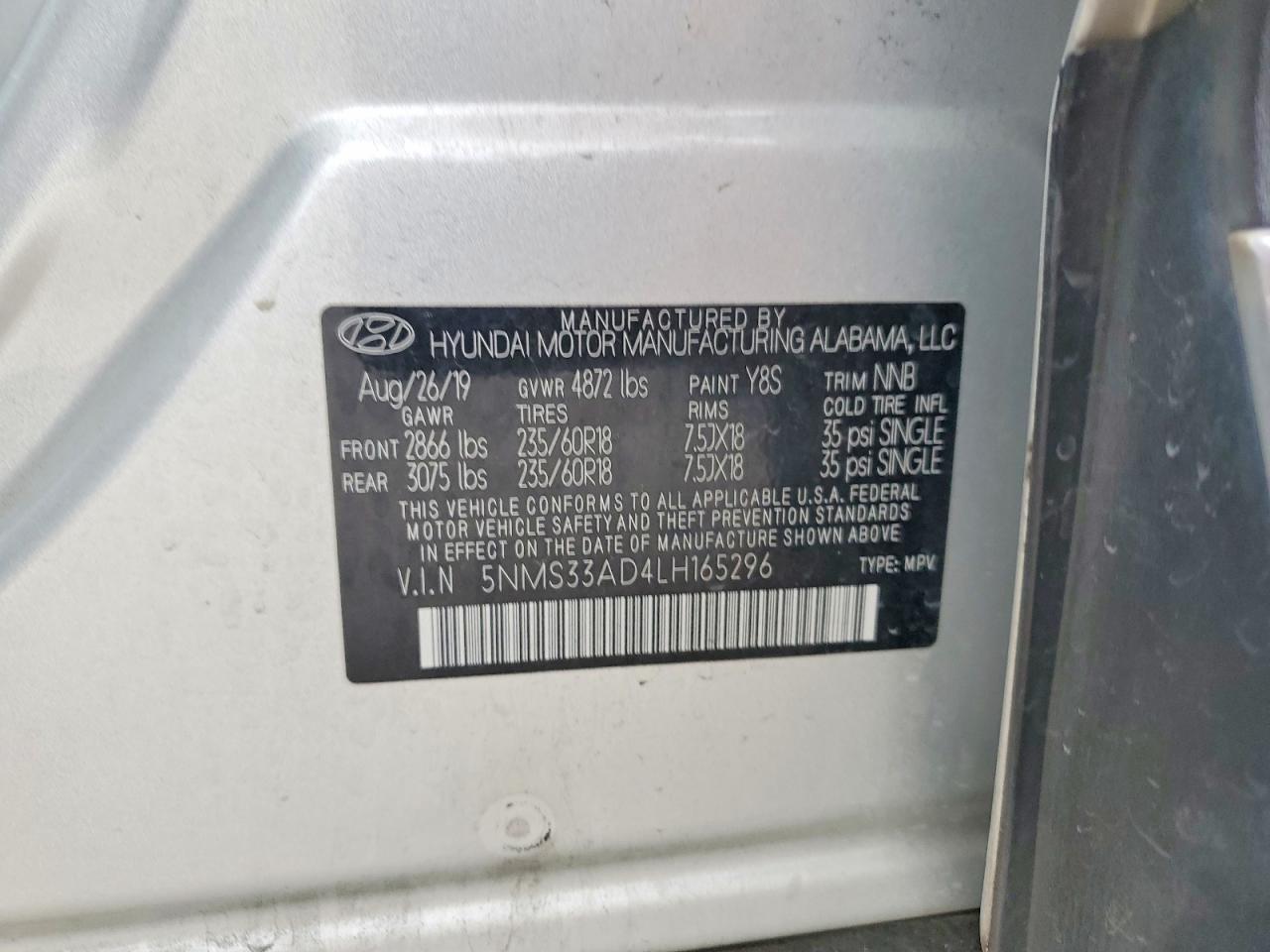 2020 HYUNDAI SANTA FE