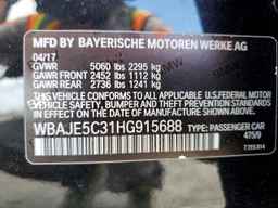 2017 BMW 5 series