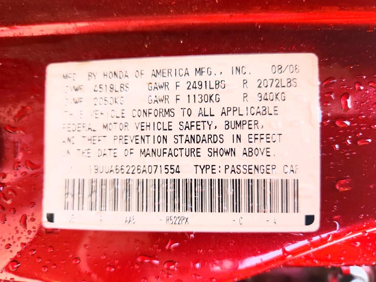 2006 ACURA TL