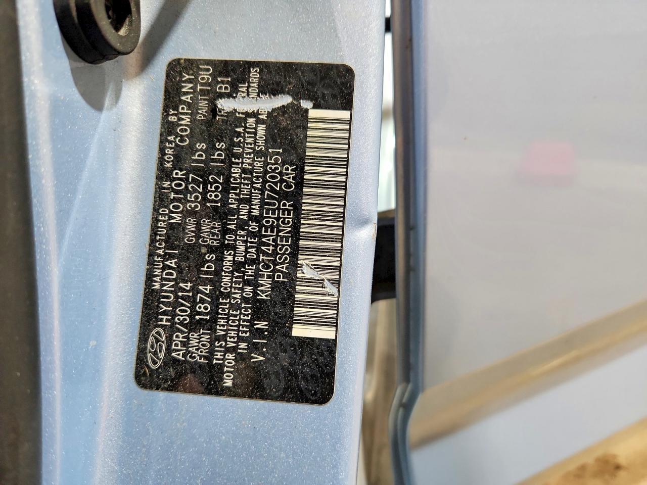 2014 HYUNDAI ACCENT