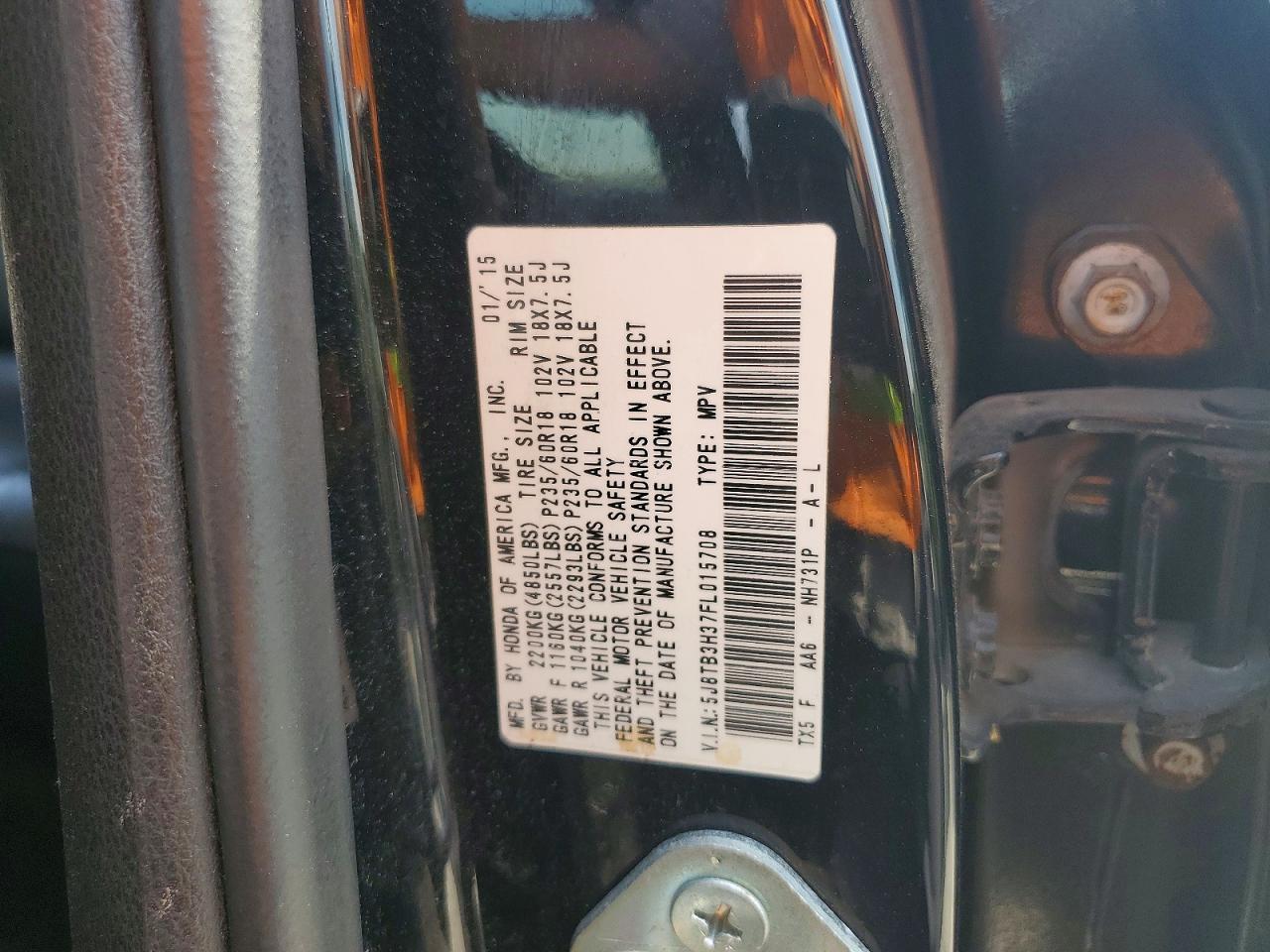 2015 ACURA RDX
