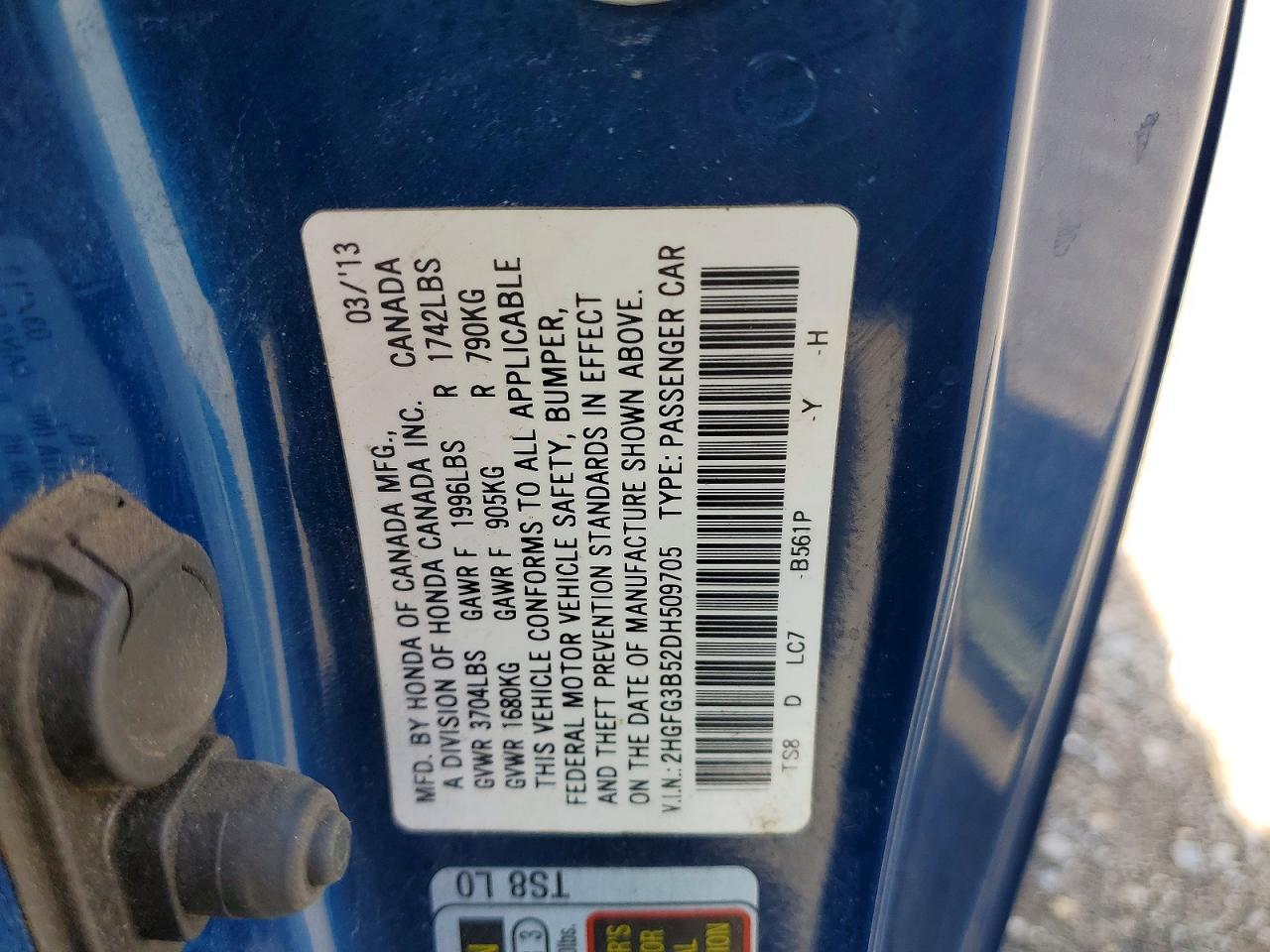 2013 HONDA CIVIC