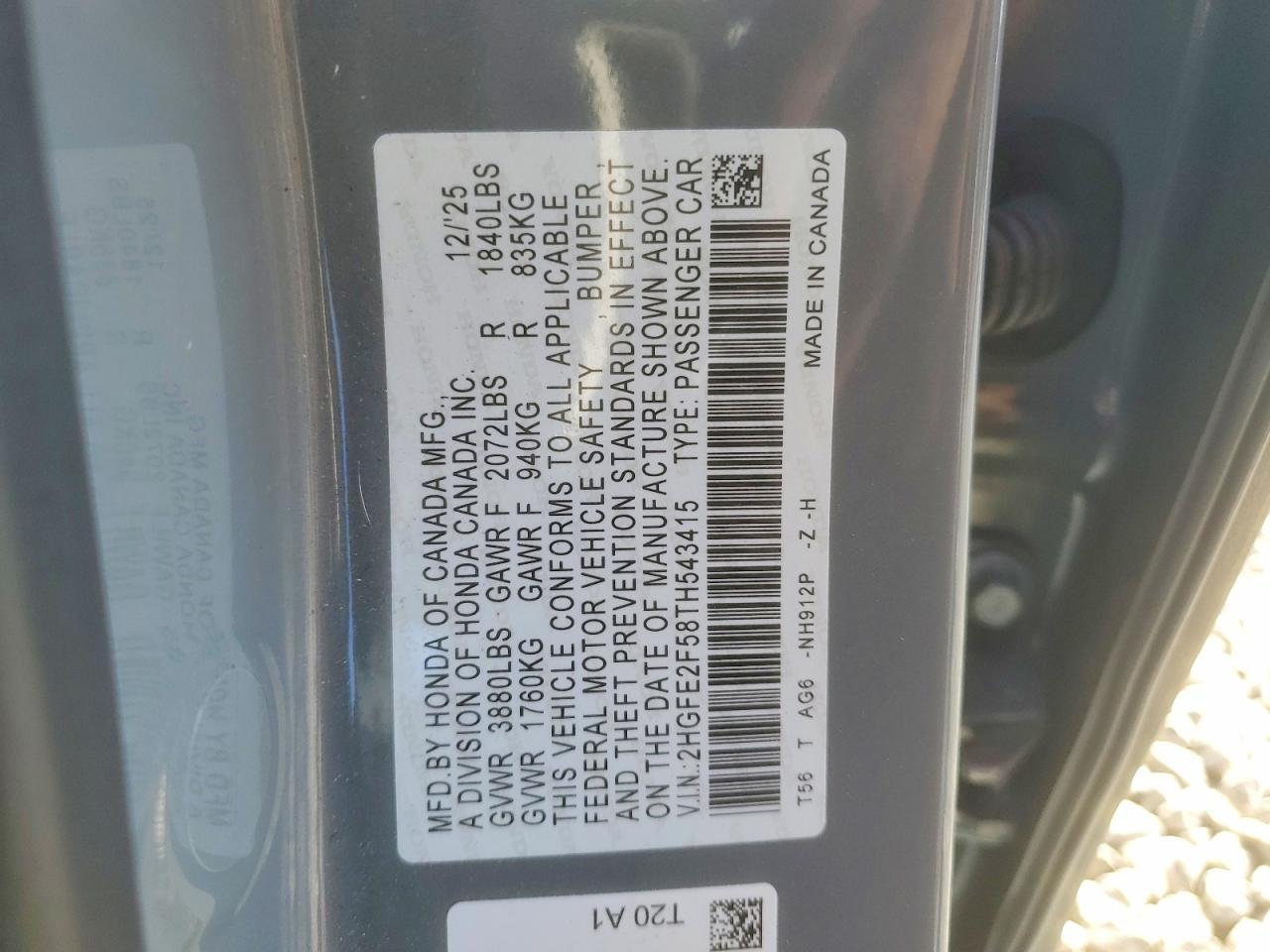 2026 HONDA CIVIC