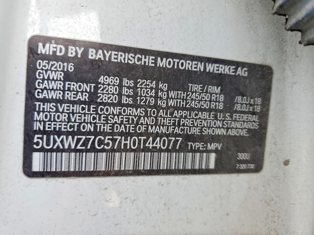 2017 BMW X3