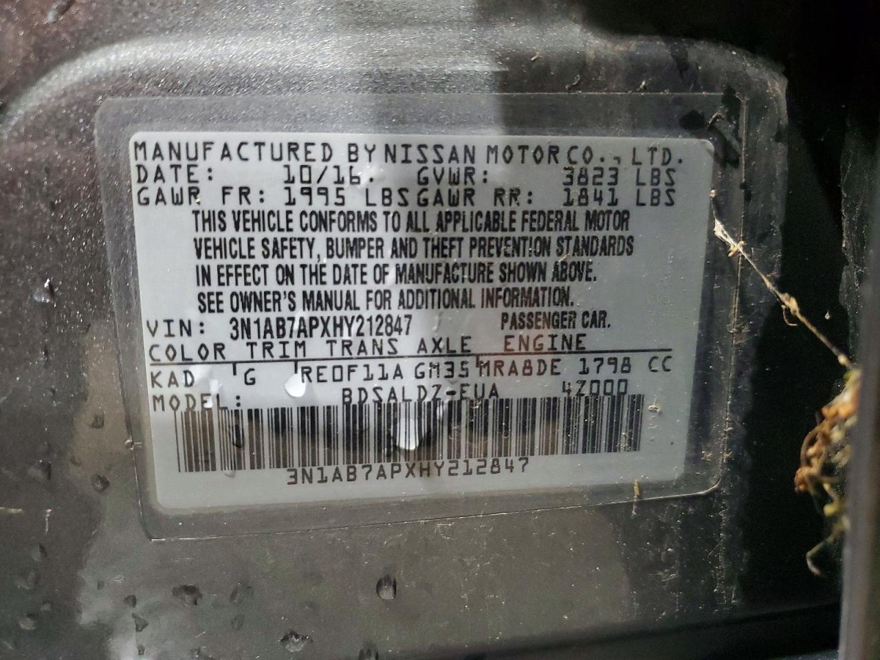 2017 NISSAN SENTRA