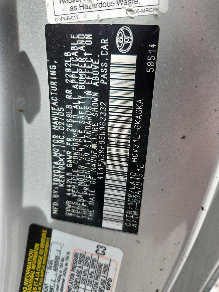 2005 TOYOTA CAMRY