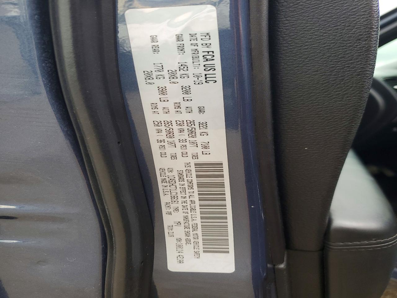 2020 DODGE DURANGO