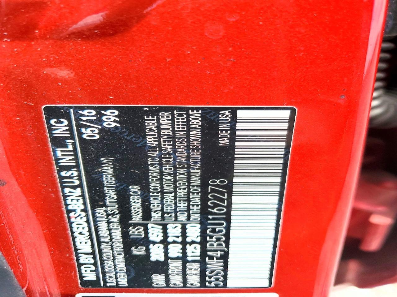 2016 MERCEDES-BENZ C-CLASS