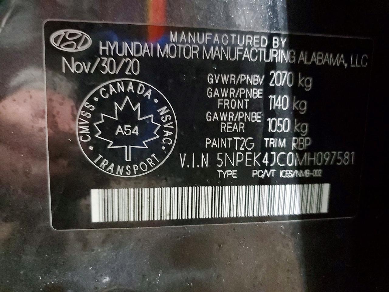 2021 HYUNDAI SONATA