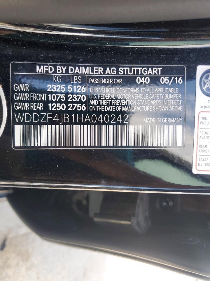 2017 MERCEDES-BENZ E-Class