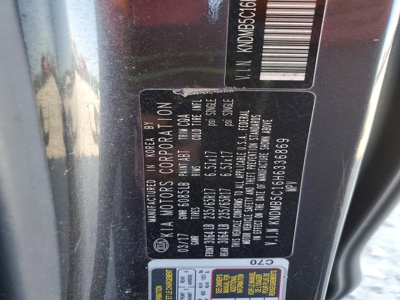 2017 KIA SEDONA