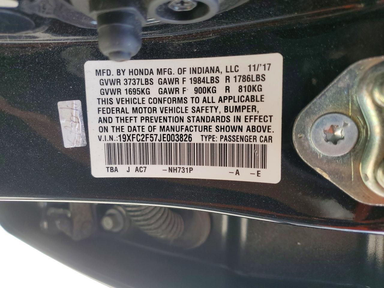 2018 HONDA CIVIC