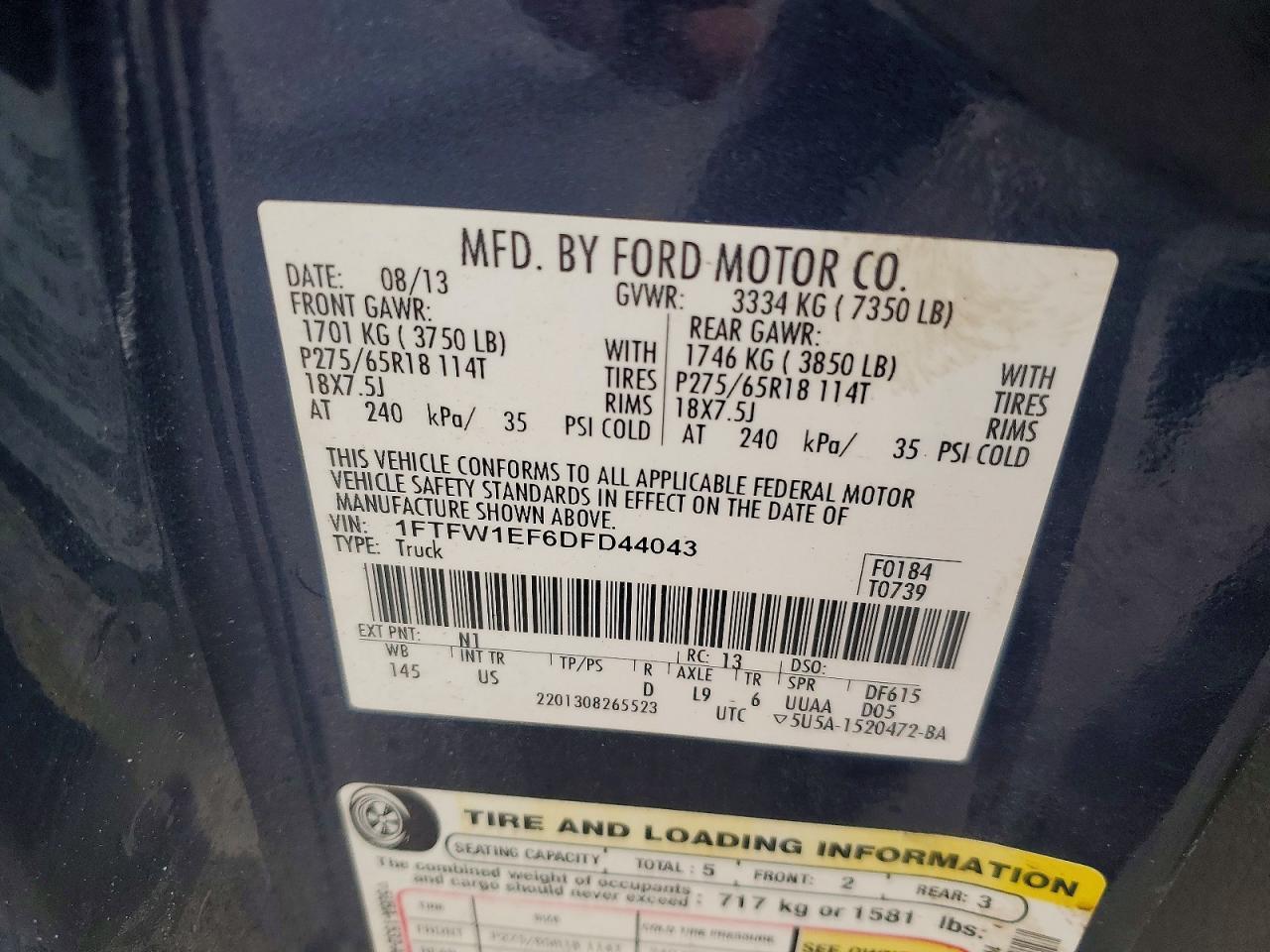 2013 FORD F-150 Lightning